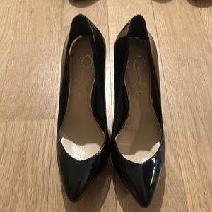 Jessica Simpson Patent platform heels, 7